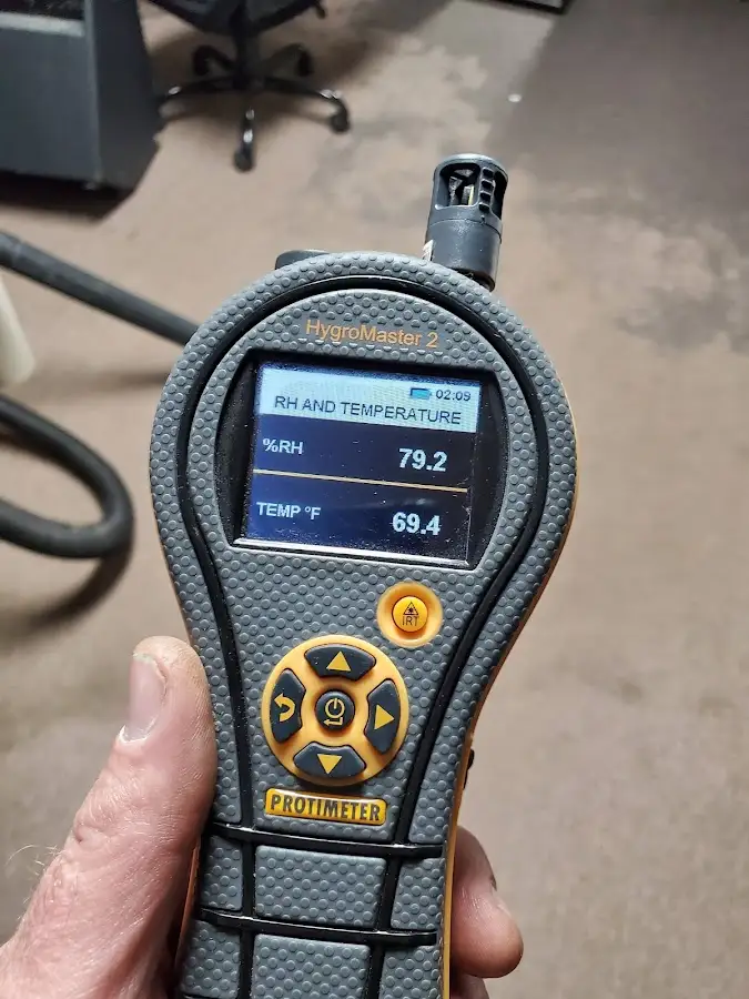 Moisture meter humidity assessment for Fire & Smoke Damage Restoration in Edmond